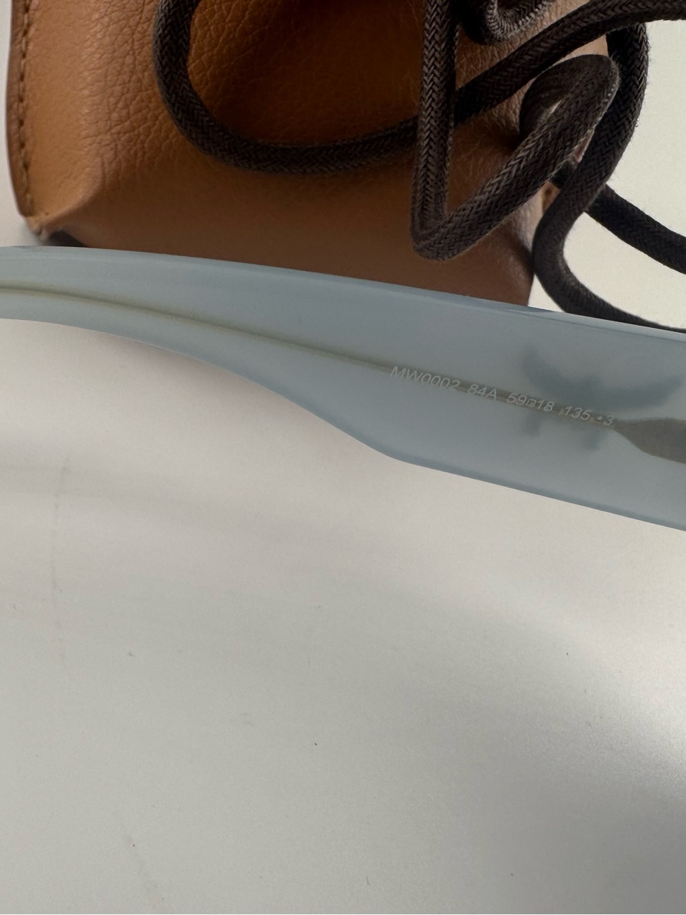 MCM Sunglasses and MCM Crossbody NWT Shiny Light Blue Smoke Authentic - Picture 6 of 9